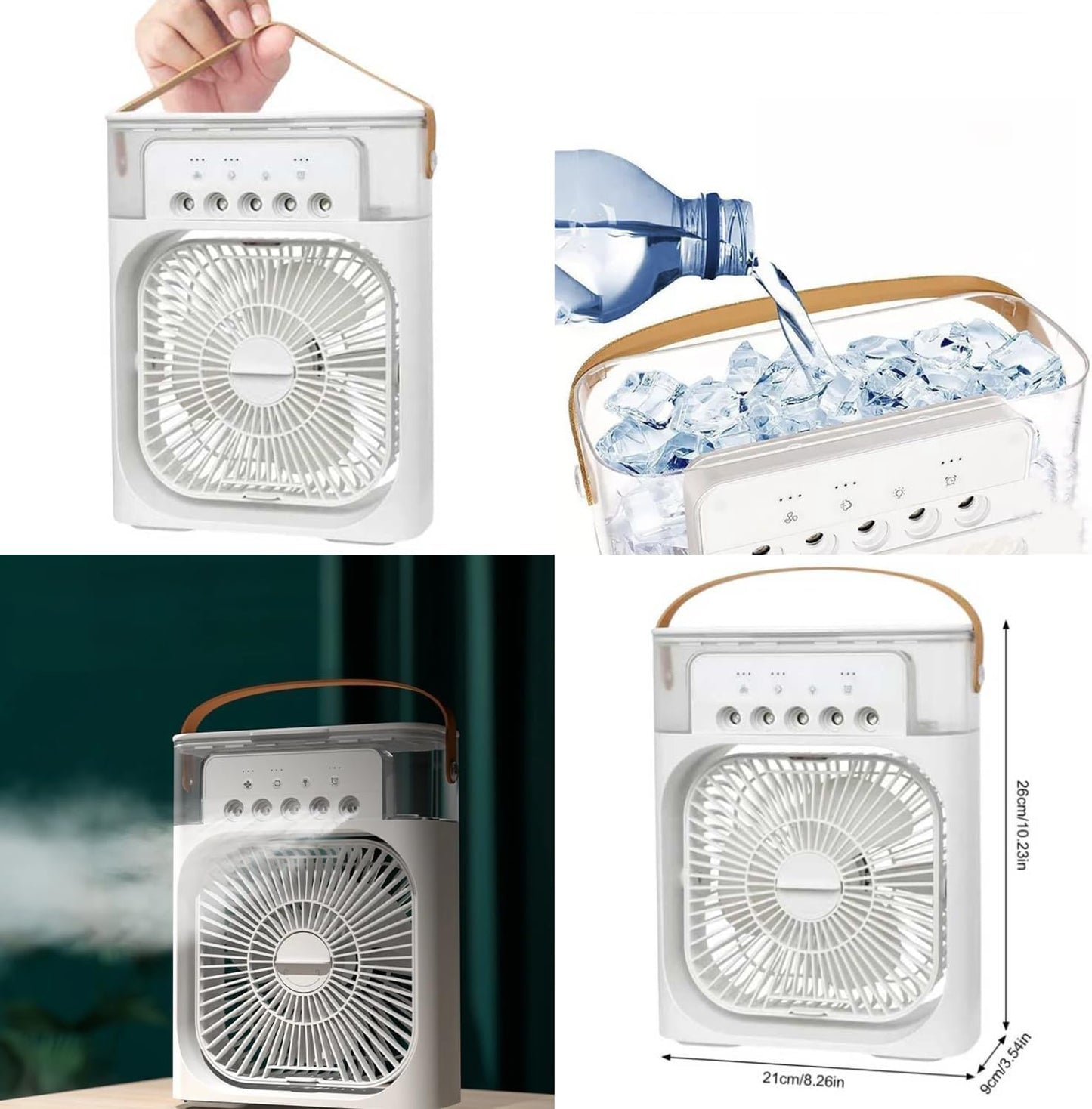 Ice Blaster® - Mini abanico enfriador de aire (Color Blanco)