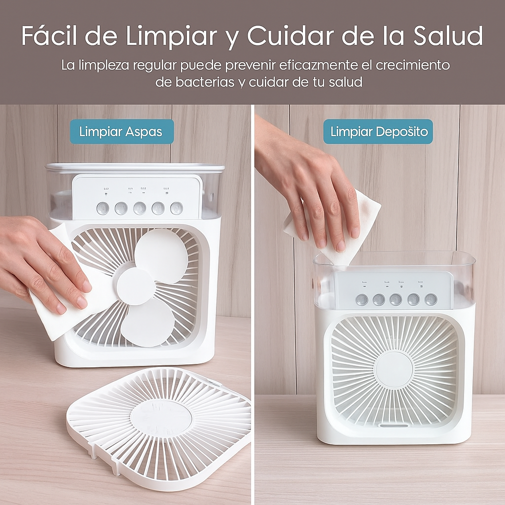 Ice Blaster® - Mini abanico enfriador de aire (Color Blanco)