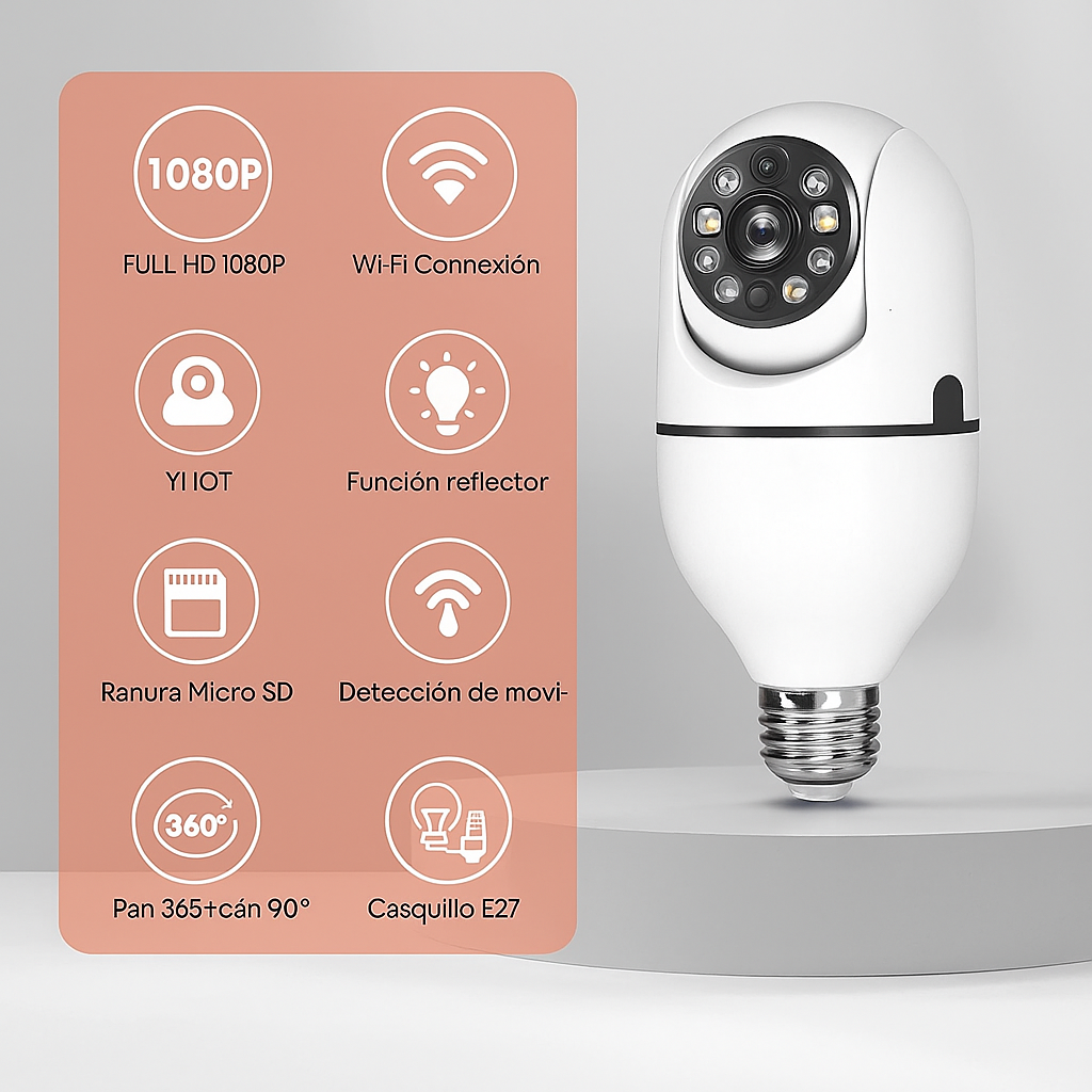 CamLight® | Seguridad en 10 segundos - Solo enrosca y protégete