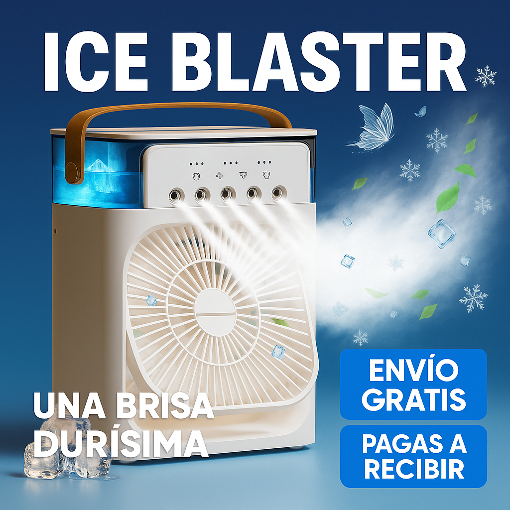 Ice Blaster® - Mini abanico enfriador de aire (Color Blanco)