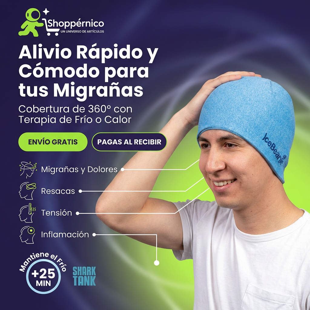 IceBeanie. Gorrito para: el dolor, el estrés, la resaca y el calor