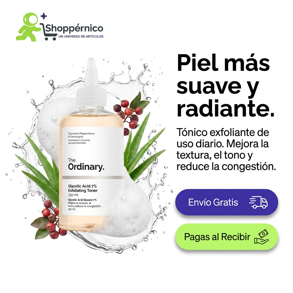 The Ordinary. Solución Tónica Exfoliante con Ácido Glicólico al 7% (8oz)