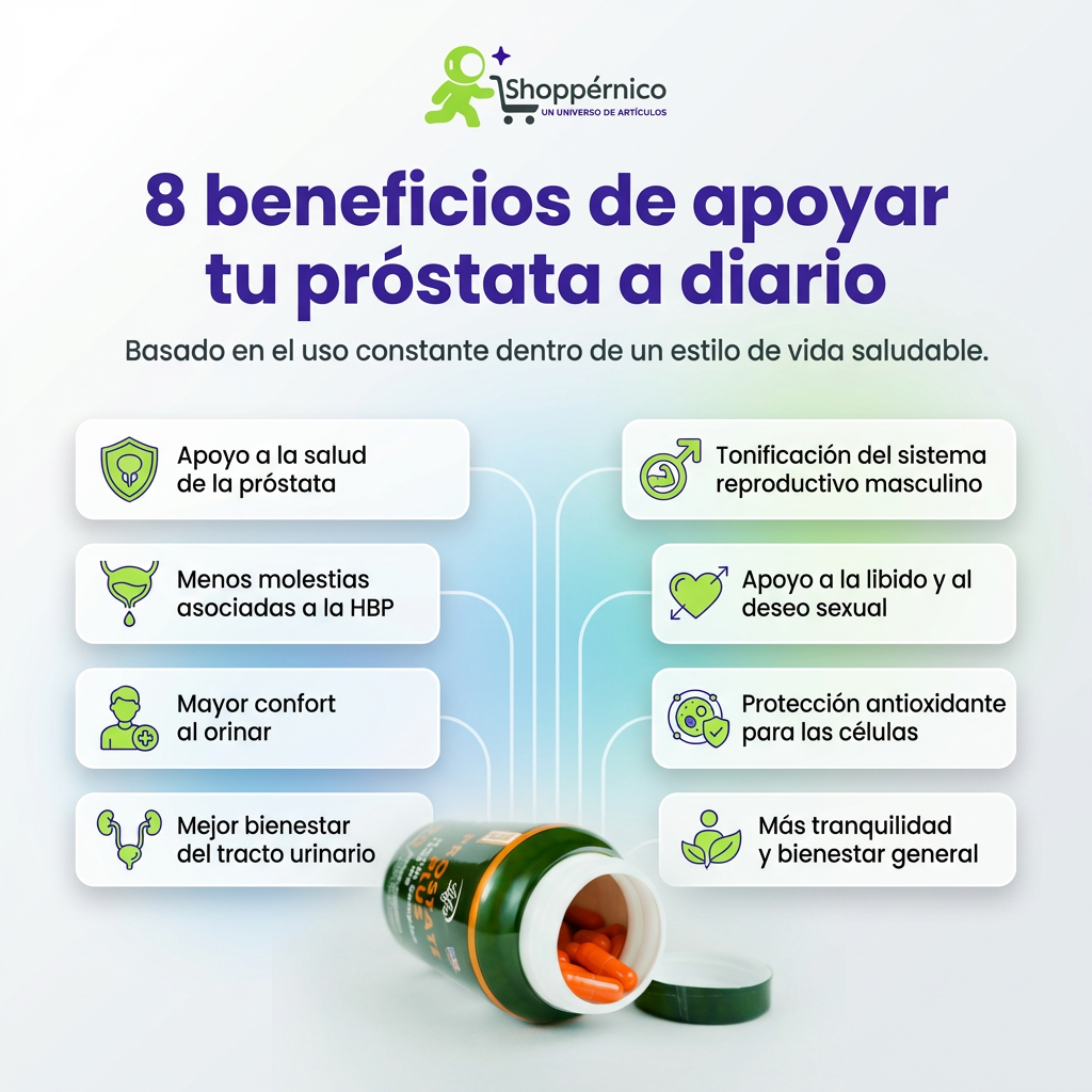 PROSTATE PLUS | Cuidado Avanzado de la Próstata Y Vejiga  (90 caps)