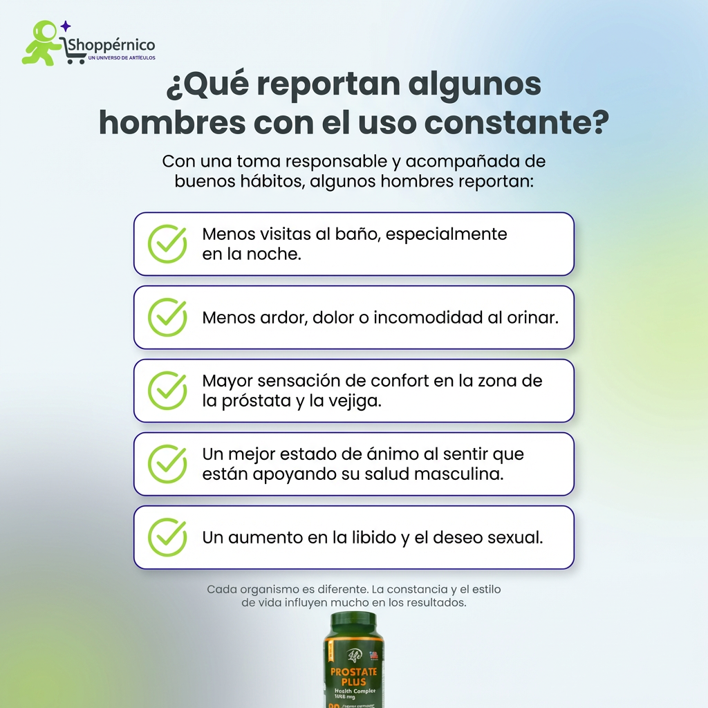 PROSTATE PLUS | Cuidado Avanzado de la Próstata Y Vejiga  (90 caps)