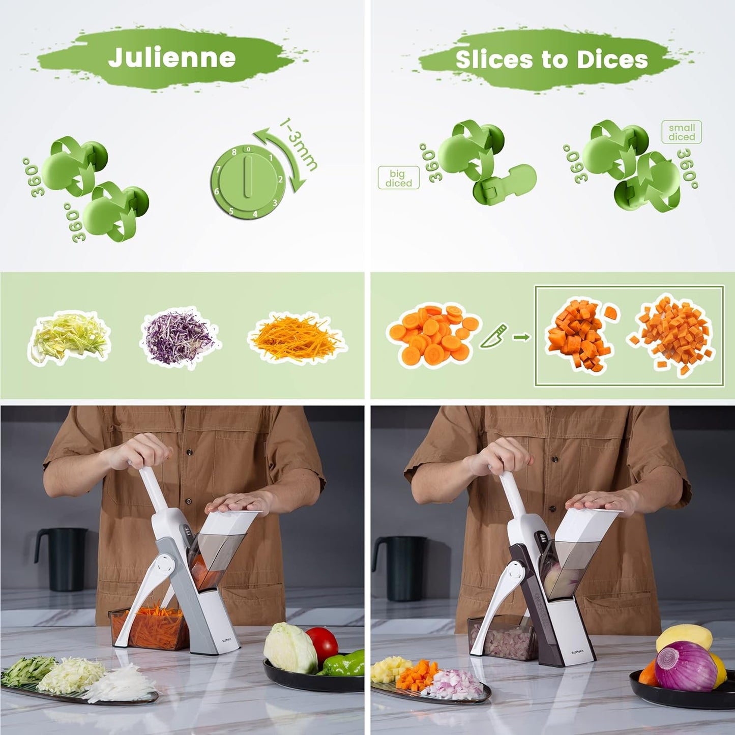 PicaExpress™ | Corta tus vegetales en 20 segundos o menos