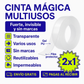 Cinta Mágica® Doble Cara 5mts (2x1) | Sin clavos. Sin huecos. Sin complicaciones