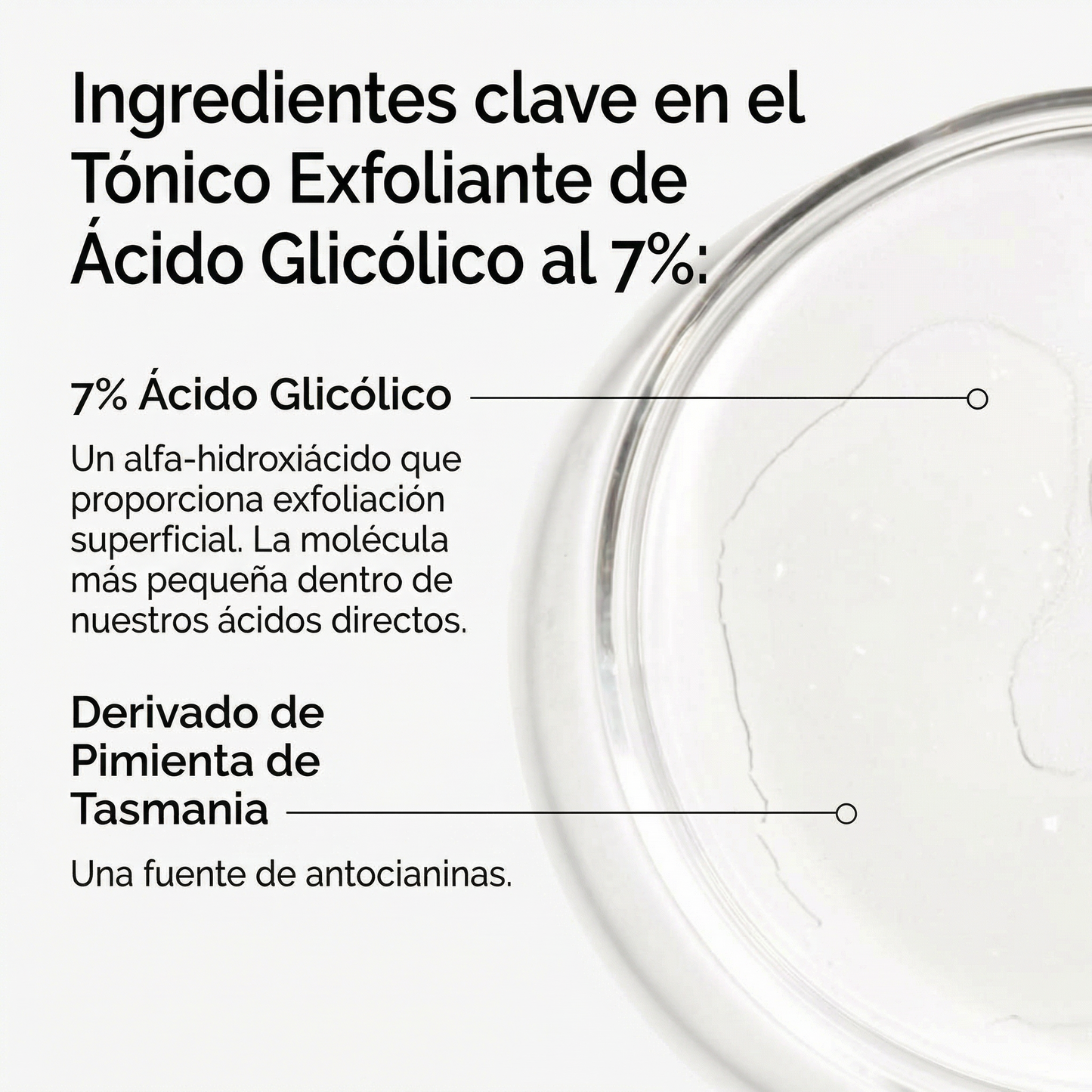The Ordinary. Solución Tónica Exfoliante con Ácido Glicólico al 7% (8oz)