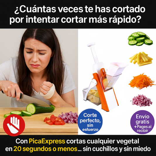 PicaExpress™ | Corta tus vegetales en 20 segundos o menos